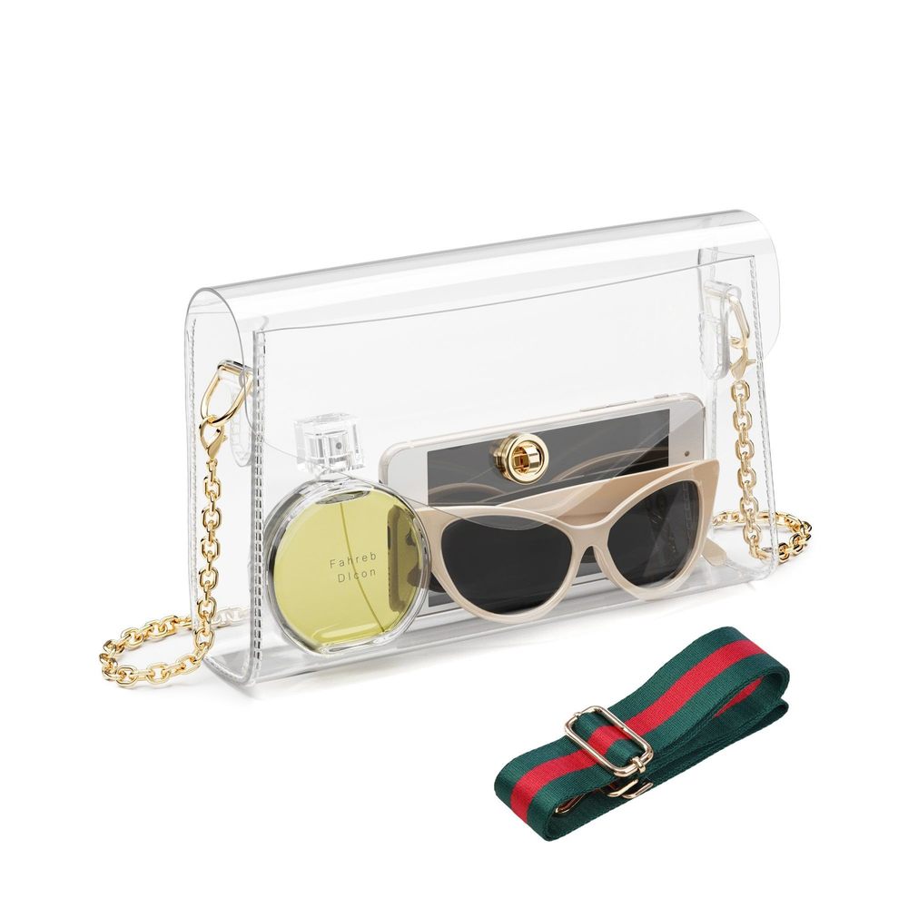 Clear Purse, Clear Bag Stadium Events With 2 Straps, Crossbody :')